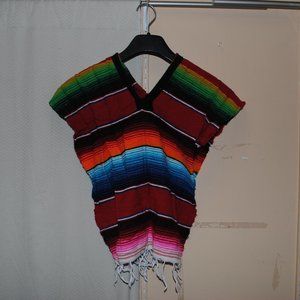 Child Size Mexican Serape Poncho